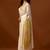Off white sequinned organza saree