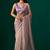 Lavender embroidered organza saree