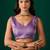 Lavender embroidered organza saree