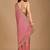Pink embellished embroidered organza heavy work saree