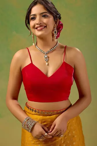 Mustard zari tissue saree