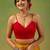Mustard zari tissue saree