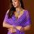 Purple leheriya  chiffon saree