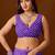 Purple leheriya  chiffon saree