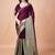 Purple women ethnic motifs woven design saree