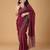 Magenta embellished beads and stones tissue saree