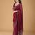 Magenta embellished beads and stones tissue saree