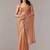 Copper embellished zari tissue heavy work saree