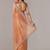Copper embellished zari tissue heavy work saree