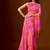 Multicolor leheriya beads and stones  chiffon saree