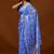 Blue women ethnic motifs woven design saree