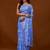Blue women ethnic motifs woven design saree
