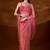 Pink floral sequinned tissue saree