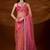 Pink floral sequinned tissue saree