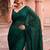 Green polka dot beads and stones organza designer saree