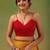 Mustard embellished zari tissue saree