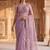 Lavender beads and stones tissue saree