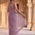 Lavender beads and stones tissue saree