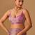 Lavender embellished beads and stones organza heavy work saree