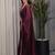 Burgundy ethnic motifs sequinned tissue heavy work saree