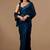 Teal women ethnic motifs woven design saree