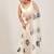 Off white floral beads and stones poly chiffon designer saree
