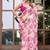 Off white floral sequinned organza saree