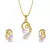 Stylish American Diamond Pendant Set With Chain