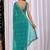 Teal women floral embroidered  chiffon saree
