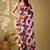 Pink beads and stones organza saree