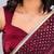 Maroon embellished sequinned tissue saree
