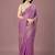 Purple women ethnic motifs woven design saree