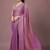 Purple women ethnic motifs woven design saree