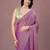 Purple women ethnic motifs woven design saree