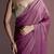 Purple women ethnic motifs woven design saree