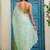 Multicolor ombre beads and stones jute cotton saree