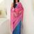 Multicolor bandhani beads and stones jute cotton saree