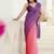 Multicolor bandhani beads and stones jute cotton saree