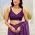 Multicolor bandhani beads and stones jute cotton saree