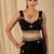 Black ethnic motifs embroidered organza saree