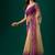 Beige floral zari tissue saree