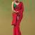 Red zari tissue saree