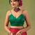 Red zari tissue saree