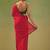 Red zari tissue saree