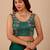 Green embellished embroidered organza heavy work saree