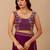 Purple embellished embroidered organza heavy work saree