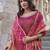 Magenta shimmer readymade suit with embroidery work
