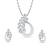 Stylish American Diamond Pendant Set With Chain