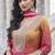Rani&mustard shimmer readymade suit with embroidery work
