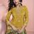 Mustard viscose readymade suit with embroidery work